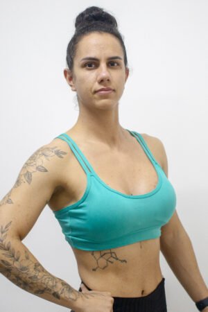 Top MUVI Fitness Alça Dupla C/ Bojo Removível - Tame