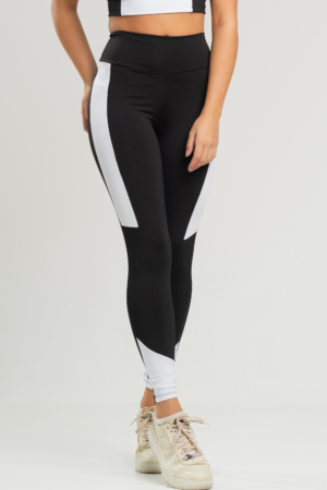 Calça Legging MUVI Fitness c/ faixa Lateral