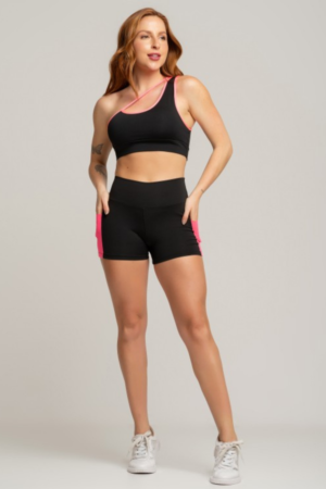 Conjunto MUVI UP Fitness 2 em 1 - Rosa