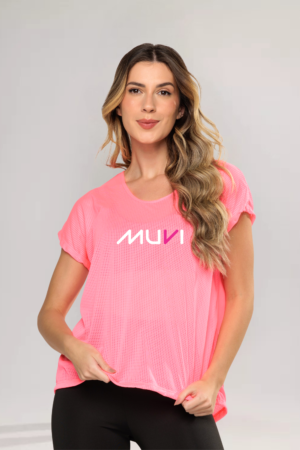 Camiseta Exclusiva Dryfit MUVI Manguinha Curta - Pink