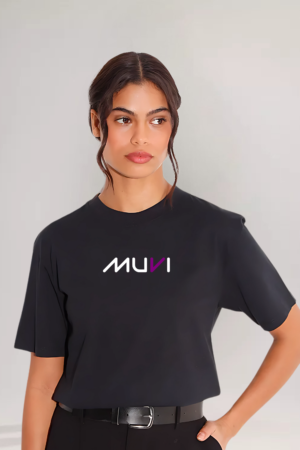 Camiseta Exclusiva MUVI Preta - Roxo