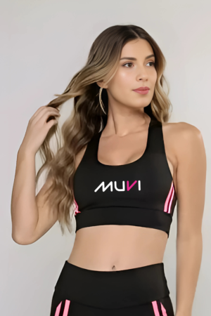 Top Exclusivo MUVI Fitness Listras Laterais